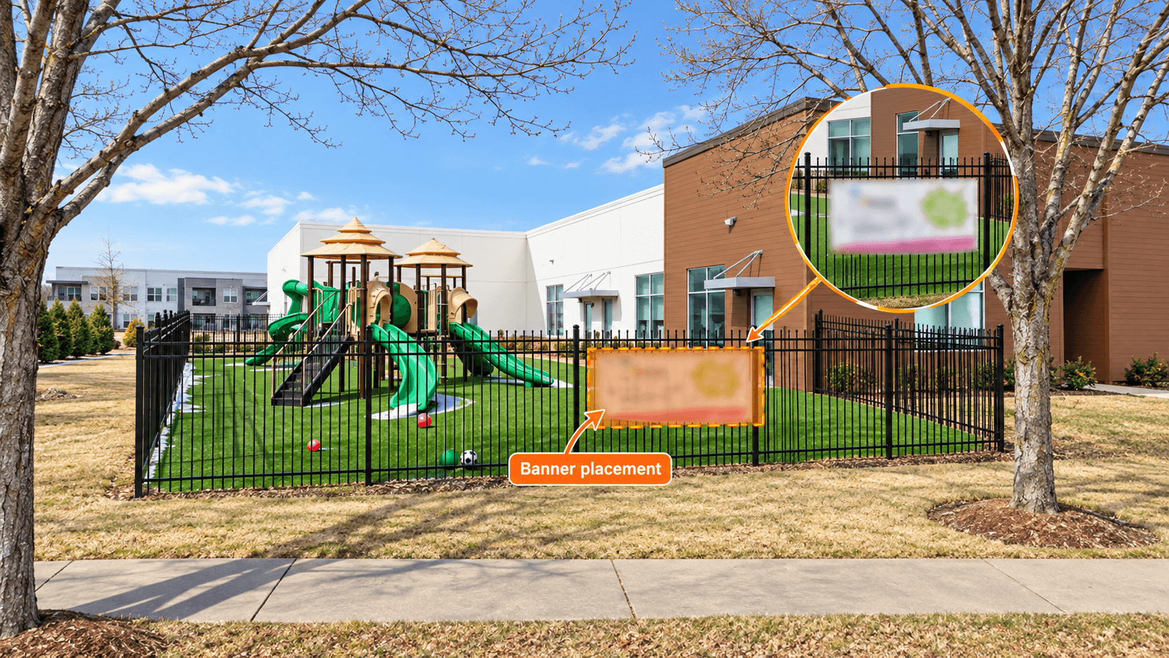 Fence Banner in Greenville, South Carolina